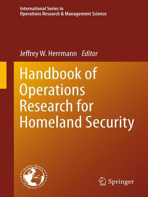 cover image of Handbook of Operations Research for Homeland Security